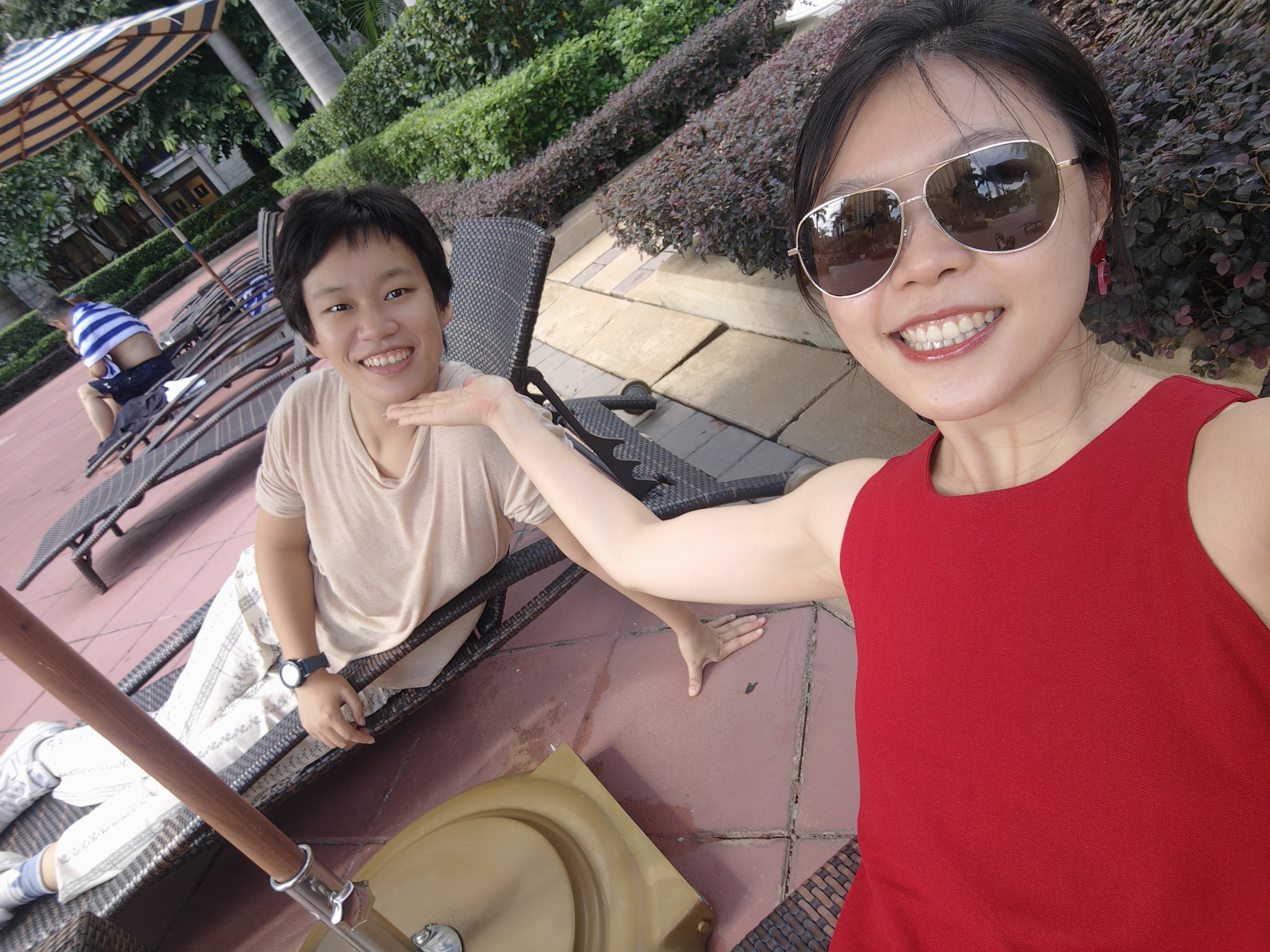 Cherish and Judy during the Macau anniversary trip