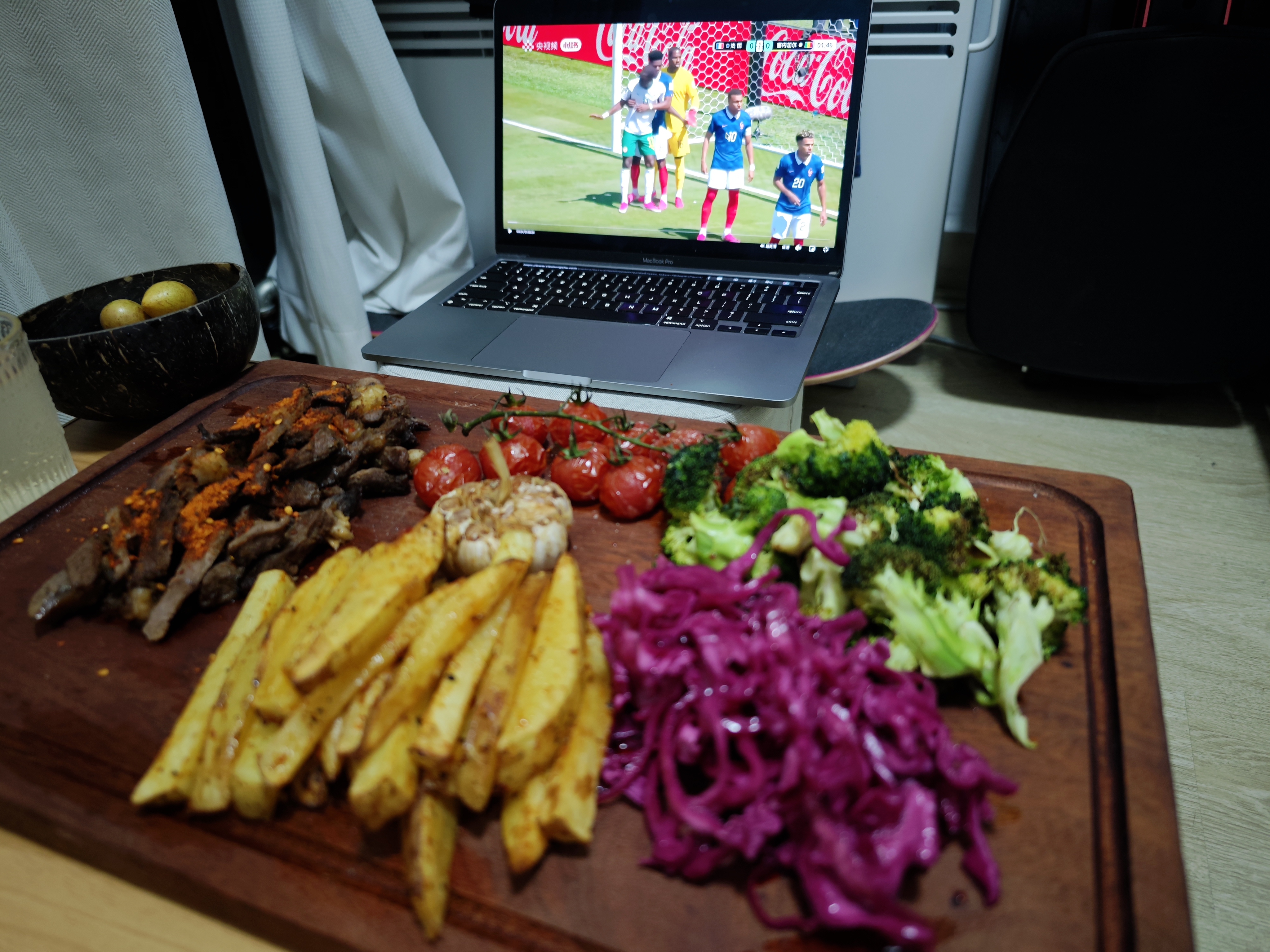 Cherish and Judy watched a World Cup match at home on 2026-06-17